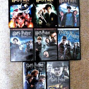 HARRY POTTER COMPLETE 8-FILM DVD Widescreen Movie Collection Daniel Radcliffe